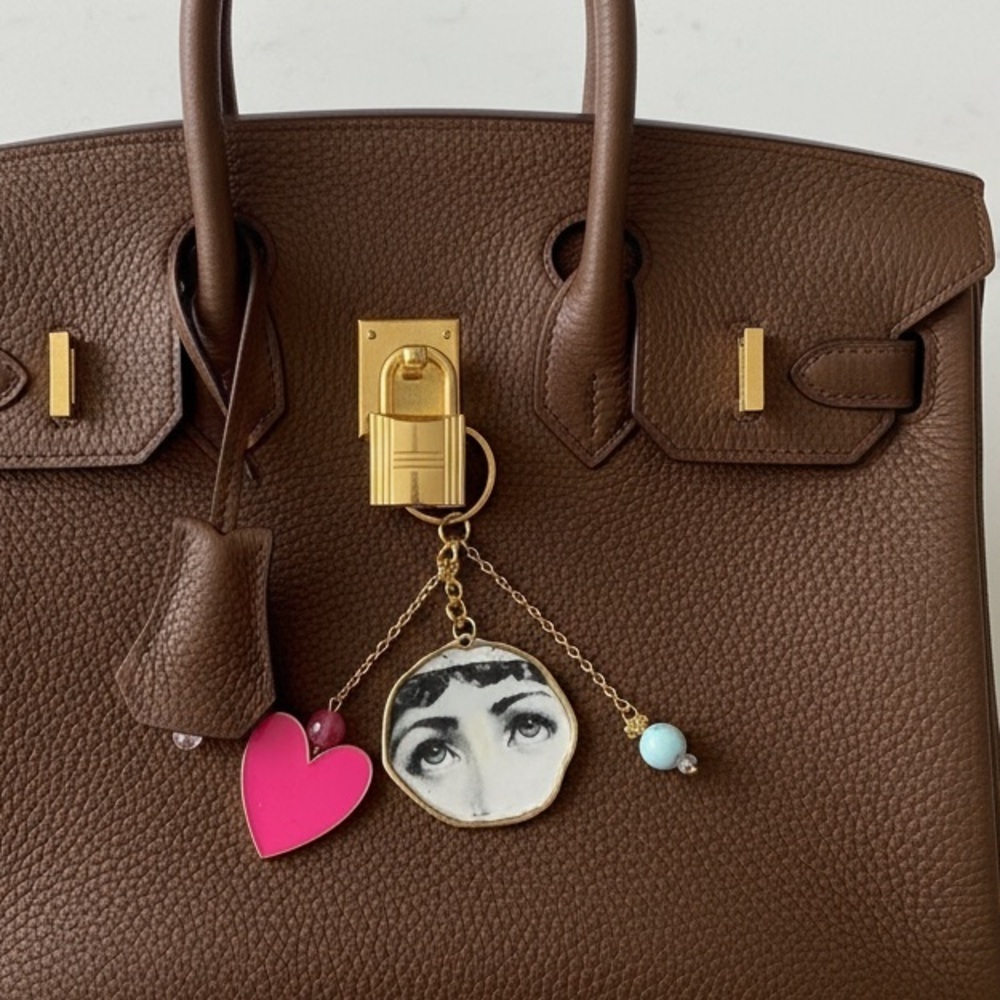 LUXURY MYSTICAL BAG CHARM VICTORIAN COACH BIRKIN ACCESSORY PINK HEART
